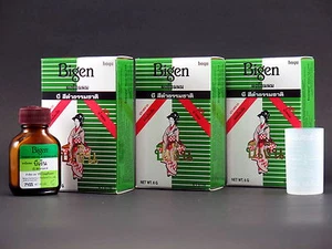 Bigen Hair Dye Natural Black Permanent Powder 6 g. No Ammonia Unisex 3 X - Picture 1 of 7