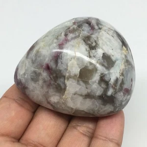 167.1g,2.5"x2"x1.6" Tourmaline Rubellite Palm Stone Reiki @Madagascar,MSP1125 - Picture 1 of 9