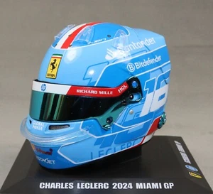 Looksmart Charles Leclerc Miami GP 2024 1/5 Scale Replica Helmet LSHEL002 - Picture 1 of 5