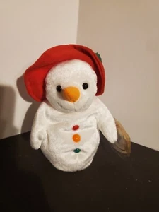 TY Beanie Baby - CHILLIN' the Snowman (7 inch) - Picture 1 of 4