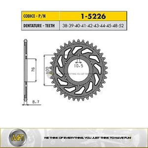 FOR SUZUKI GSF BANDIT 1200 FROM 1996 TO 2005 STEEL REAR SPROCKET 530 - 48 TEETH - Picture 1 of 1