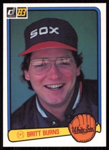 1983 Donruss Britt Burns Chicago White Sox #193