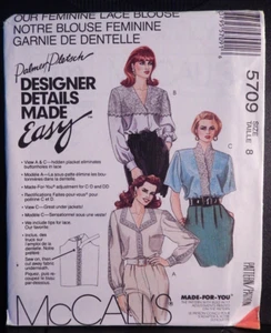 Camicia McCall's 5709 fantasia misses' taglia 8 non tagliata - Foto 1 di 2