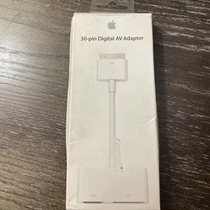 Authentic OEM Apple MD098ZM/A 30 Pin Digital AV Adapter White Genuine Adapter - Afbeelding 1 van 2