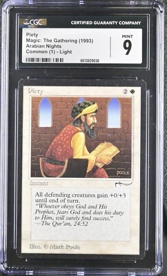 MTG Arabian Nights PIETY Light CGC 9 (9036) Graded Power LPD - Image 1 of 2