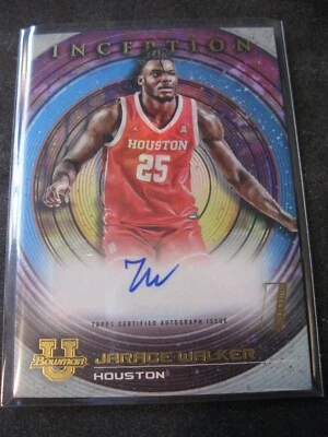 JARACE WALKER 2022-23 Bowman Inception University Autos #BIA-JWR COUGARS/PACERS - Image 1 of 2