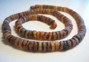 Rohe elegante Herren Halskette echt baltischer Bernstein 18 gr. Edelstein!!!  - Bild 1 von 1