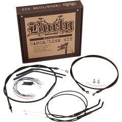 Burly 16" Ape Hanger Cable & Wiring Kit for Harley Davidson Sportsters 2007-2013