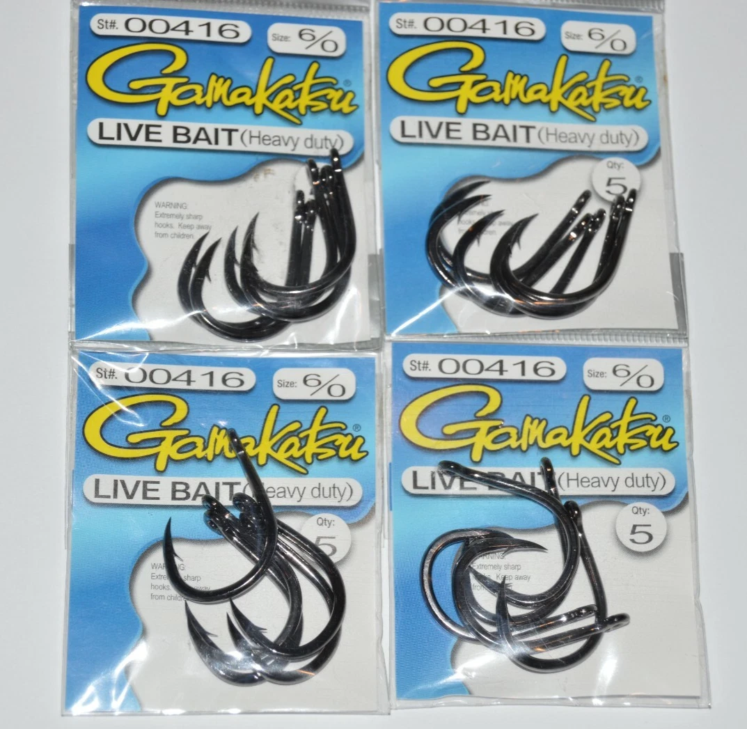Gamakatsu Jig Hook 29 NSB #6 Fishing Hooks - Black, Pack Of 8 - View #6