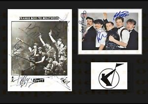 A4 Signed Frankie Goes to Hollywood. Holly Johnson Group Ready to frame