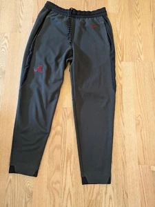 Atlanta Braves Joggers Mens Large Nike Pants Zip Pockets Drawstring Gray M - Picture 1 of 5