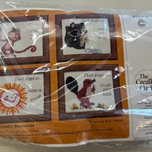 VTG Creative Circle Needlework Kit 4004 Friendly Reminders - Complete Sealed - Picture 1 of 4