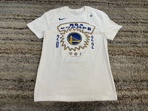 GSW Golden State Warriors Nike 2022 NBA Finals Champs White T-Shirt Mens S $29 Cover