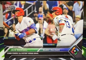 2023 Topps Now WBC-44 World Baseball Classic JULIO Rodriguez / Machado PR: 1026 - Picture 1 of 3