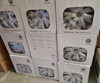 Original VW Golf 7 8 Radzierblenden Radkappe Abdeckung NEU! SET= 4 stucks 16zoll - Image 1 of 4