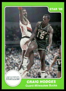 1985-86 Star Lifebuoy Milwaukee Bucks #6 Craig Hodges BASKETBALL Milwaukee Bucks - Picture 1 of 2