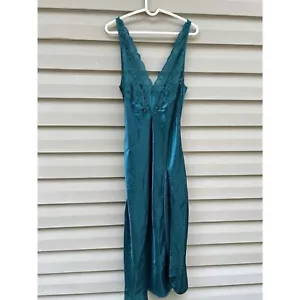 De Colección Victoria's Secret Etiqueta Dorada M Vestido sin Mangas Vestido de Noche Sirena Sat... - Imagen 1 de 8