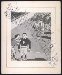 1935 ST. MARY'S TEAM SIGNED FOOTBALL PROGRAM 35 AUTOGRAPHS vs. LOMBARDI FORDHAM - Picture 1 of 10