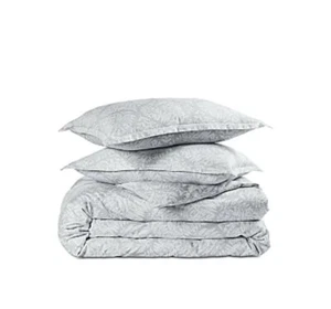 Juego completo de funda nórdica y fundas Sky Woodblock Flora gris $315 - Imagen 1 de 5