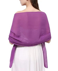 Womens Chiffon Scarf head scarfWrapchiffon scarves Wrap Shawl Plain Colors Sh... - Picture 1 of 2