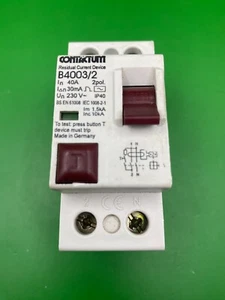 Contactum B4003/2 40A 30mA RCD - Imagen 1 de 4