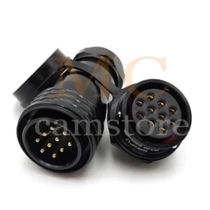 WEIPU SA28 Panel Mount Waterproof IP68 Plug & Socket Circular Connector 10pin - Picture 1 of 7