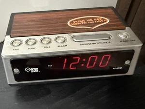 Cosmo Model E-901 Electronic LED Month and Date Alarm Clock Tested/Works - Used - Picture 1 of 12