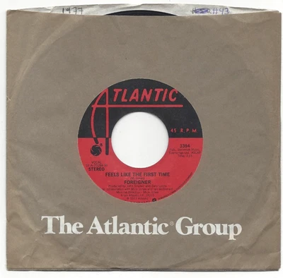 FOREIGNER, "FEELS LIKE THE FIRST TIME" - Image 1 of 3