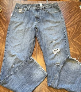 Cinch Jeans Men's 40x38 Blue Denim Western Rodeo Cowboy Distressed - Picture 1 of 9