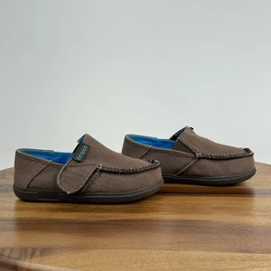 Little Kids Boys Crocs Santa Cruz Brown Slip On Comfort Loafers Shoes Size 8 C - Picture 1 of 9