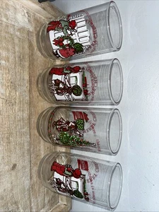 Juego de 4 vasos de Navidad Holly Hobbie Coca-Cola edición limitada 1977 - Imagen 1 de 10