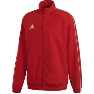 Adidas Tracksuit Jacket Top Mens Small Red Full Zip Loose Fit Mesh Lined Pockets - Picture 1 of 15