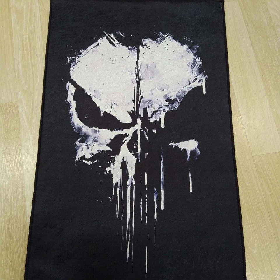 Punisher Skull Logo Rug, The Punisher, Avenger, Marvel, Punisher Rug, - Image 1 of 4