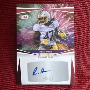 2025 Sage High Series Rahjai Harris Red Auto RC #A-RH4 - East Carolina A7 - Bild 1 von 2