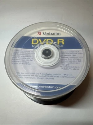 Verbatim DVD-R 4.7GB 8x Recordable Disc 44pk With 6pk Of DVD-R 4.7GB 16x NEW - Image 1 of 4
