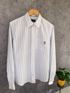 Armani Jeans Vintage Long Sleeve Button Shirt Mens Size M-L - Picture 1 of 8
