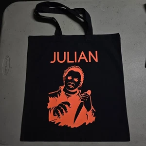 Bolso Halloween Personalizado Brilla en la Oscuridad - Bolso Negro con Diseño Rosa o Naranja - Imagen 1 de 7