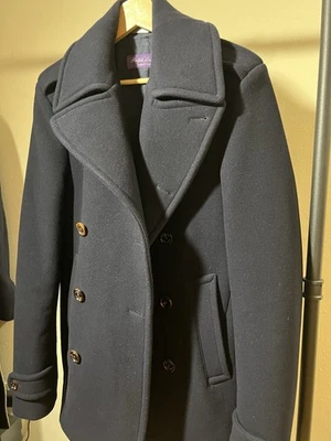 Chaquetón Ralph Lauren Etiqueta Púrpura Azul Marino 100% Lana Talla XS Foto 1 de 4