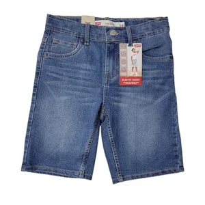 Levi's Boys Zip Fly Button Closure Belt Loops Adjustable Waistband Short - Picture 1 of 2