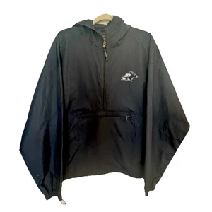 University of Akron Zips Windbreaker Rain Jacket Sz. L Blue Charles River - Picture 1 of 11