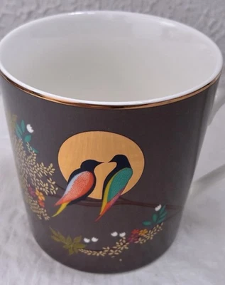 NUEVA Taza Chelsea Love Birds Gris Oscuro Por Portmeirion Sara Miller Londres Nueva Sin Caja Foto 1 de 4