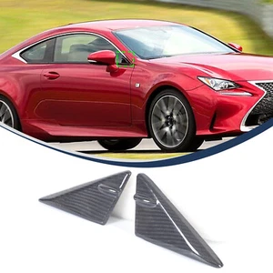 Car Rearview Mirror Base Panel Trim Cover For For Lexus RC Dry Carbon Fiber - Picture 1 of 7