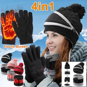 Guantes Gorros Gorras De Invierno Para Hombre Sombrero El Frio Bufanda De Moda - Imagen 1 de 60