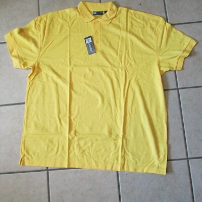 Men's Blue Generation Polo Shirt - 3XL - Yellow - Poly/Cotton - NWT    (B 43) - Image 1 of 4