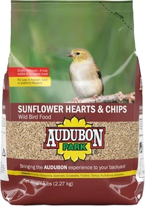 Sunflower Hearts & Chips Wild Bird Food, No Mess Sunflower Seeds for Birds, 5-Po - Picture 1 of 12