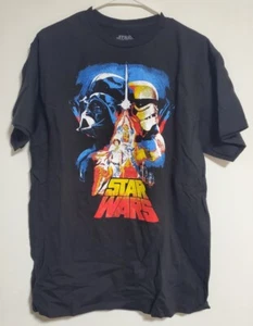 Star Wars The Saga Continues Short Sleeve T-Shirt Men's Size XL - Black - Imagen 1 de 3