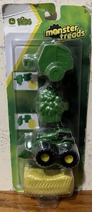 2021 TOMY JOHN DEERE KIDS MONSTER TREADS "MINI MUDDERS" 4PC NEW DMG PKG FREE SH - Picture 1 of 3