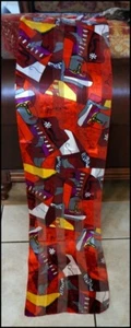 Bufanda de satén De colección Pablo Picasso Abstracto Colorido Estampado 60 in #A2210 - Imagen 1 de 4