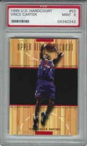 1999 Vince Carter UD Hardcourt #53 Toronto Raptors PSA 9 MINT UNC Tar Heels SSP - Picture 1 of 2