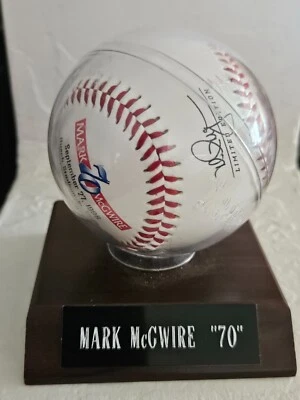 Mark McGuire "70" Souvenir Baseball Limited Edition in Display Stand - Image 1 of 3